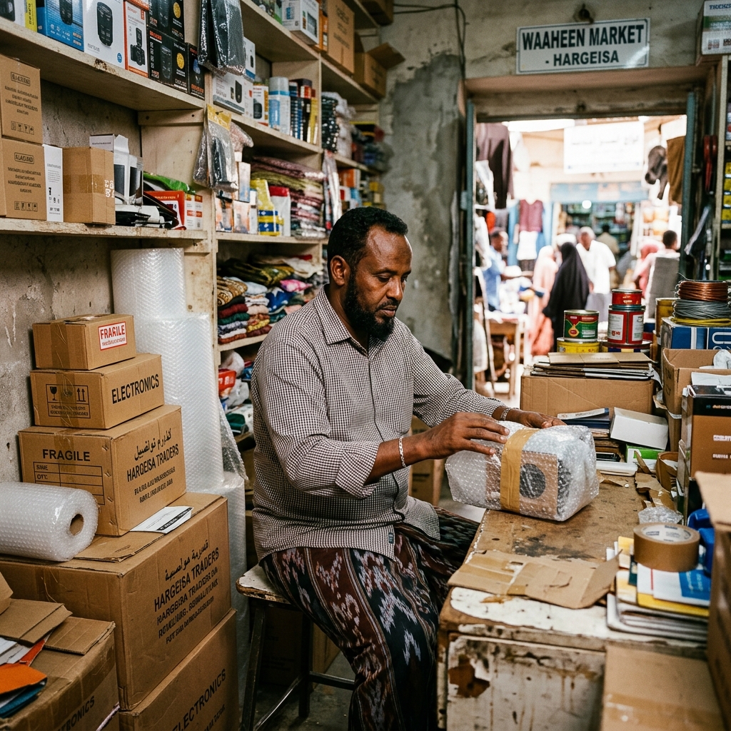 Seller packaging in Hargeisa